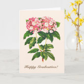 Oude botanische berglaurierbloem kaart (Gele Bloem)