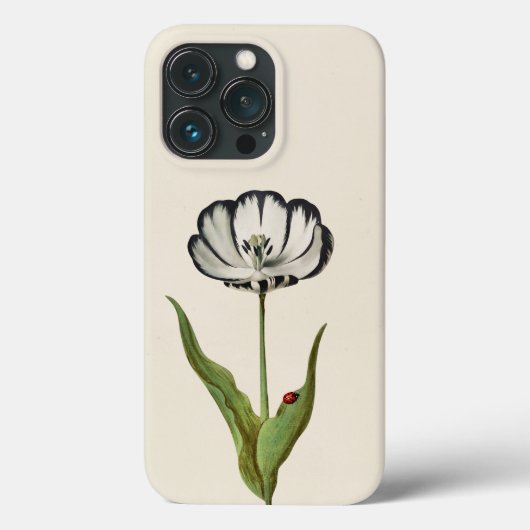 Oude botanische bloem lieveheersbeestje Case-Mate iPhone case (Achterkant)