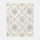 Oude botanische bloementuinpatroon fleece deken (Voorkant)