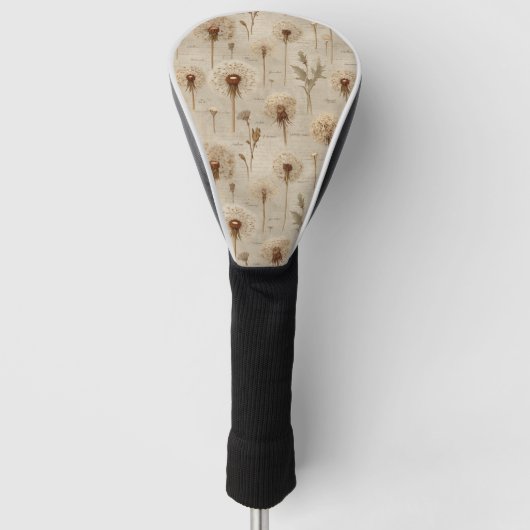 Oude botanische bloempatroon (10) golfheadcover (Voorkant)