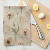 Oude botanische bloempatroon (10) theedoek (Quarter Fold)