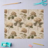 Oude botanische bloempatroon (1) tissuepapier (Craft)