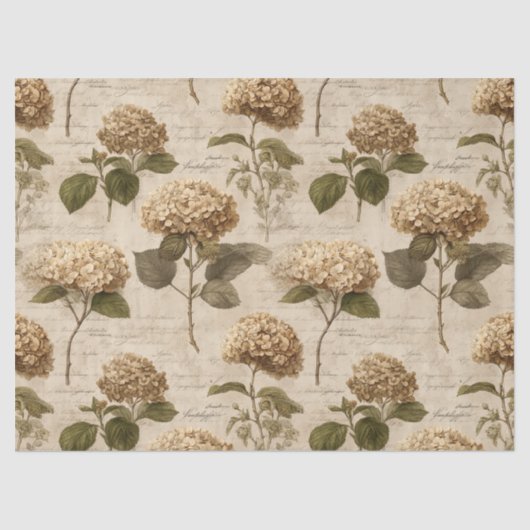 Oude botanische bloempatroon (1) tissuepapier (Voorkant)