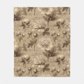 Oude botanische bloempatroon (2) fleece deken (Voorkant)