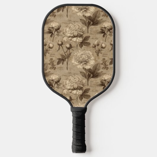 Oude botanische bloempatroon (2) pickleball paddle (Voorkant)