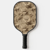Oude botanische bloempatroon (2) pickleball paddle (Achterkant)