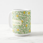Oude botanische citroenboompatroon koffiemok (Voorkant links)
