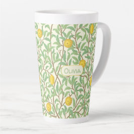 Oude botanische citroenboompatroon latte mok