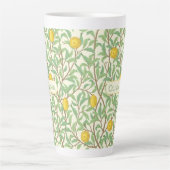 Oude botanische citroenboompatroon latte mok (Voorkant)