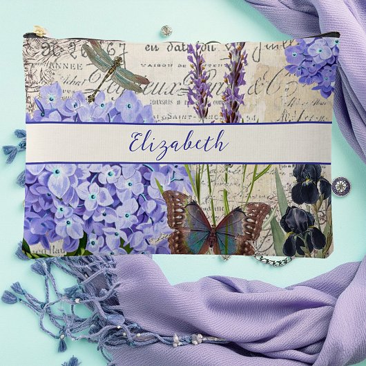 Oude botanische gepersonaliseerde etui