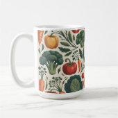 Oude botanische groentetuinpatroon koffiemok (Links)