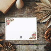 Oude botanische kerstfoto feestdagenkaart