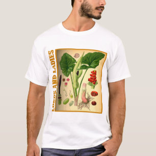 Oude botanische plantkunst van Lords en Ladies T-shirt