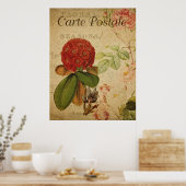 Oude botanische poster - Rhododenron (Keuken)
