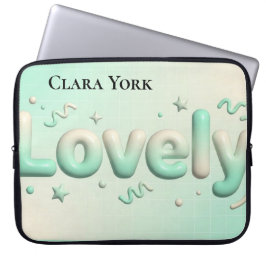 Oude botanische prachtige persoonlijke aandenken laptop sleeve