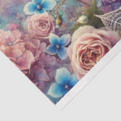 Oude botanische rozen vlinders decoupage tissuepapier (Detail)