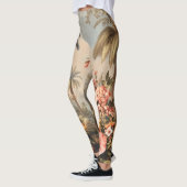 Oude botanische scène met palmen leggings (Links)