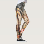 Oude botanische scène met palmen leggings (Rechts)