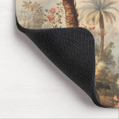 Oude botanische scène met palmen muismat (Hoek)