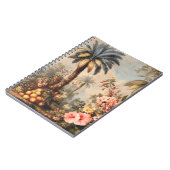 Oude botanische scène met palmen notitieboek (Linkerzijde)