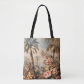 Oude botanische scène met palmen tote bag (Voorkant)