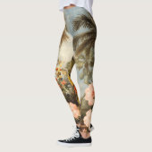 Oude botanische tropische palmen leggings (Links)