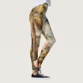 Oude botanische tropische palmen leggings (Rechts)