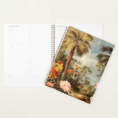 Oude botanische tropische palmen planner (Display)