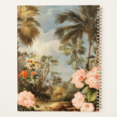 Oude botanische tropische palmen planner (Achterkant)