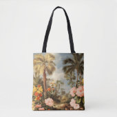 Oude botanische tropische palmen tote bag (Voorkant)