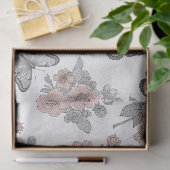 Oude botanische vlindertailepatroon (1) tissuepapier (Geschenk)