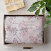 Oude botanische vlindertailepatroon (6) tissuepapier (Geschenk)
