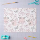 Oude botanische vlindertailepatroon (8) tissuepapier (Craft)