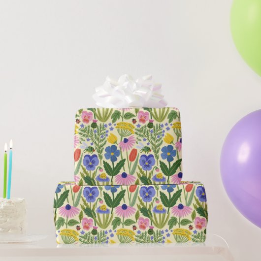 Oude botanische wilde bloem cadeaupapier (Feestgeschenken)
