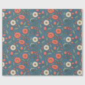 Oude botanische wilde bloem cadeaupapier (Vlak)