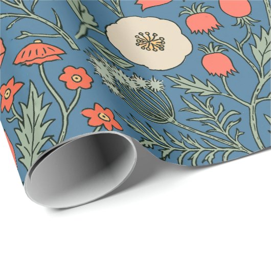 Oude botanische wilde bloem cadeaupapier (Rol Hoek)