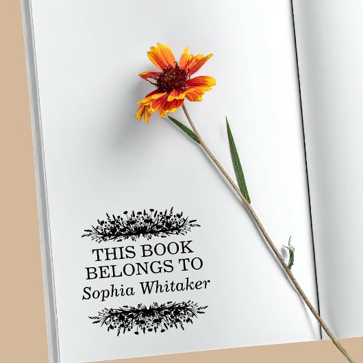 Oude botanische wilde bloem Dit boek is van Rubberstempel