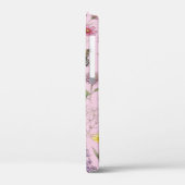 Oude botanische wilde bloem- en vlinderpatroon Case-Mate iPhone case (Achterkant / Links)