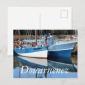 Oude boten in de haven van Douarnenez Briefkaart (Voorkant / Achterkant)