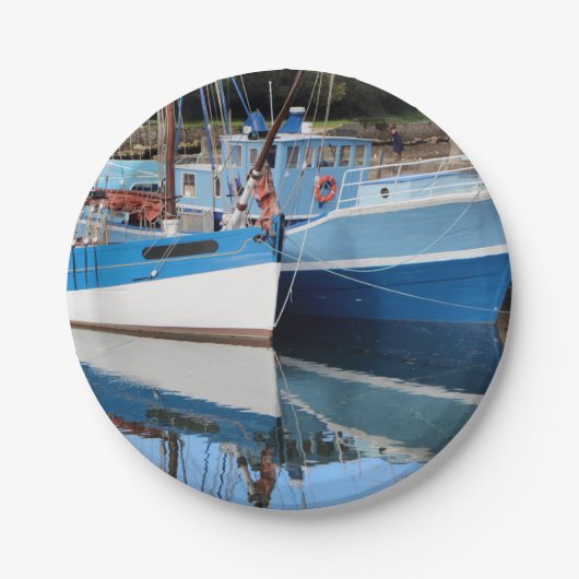 Oude boten in Douarnenez Papieren Bordje (Voorkant)