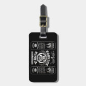 Oude Bourbon-label Bagagelabel (Voorkant verticaal)