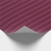 Oude Bourgogne Rood Strepen Cadeaupapier (Hoek)