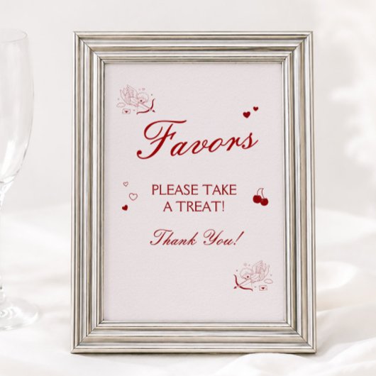 Oude Bourgogne Valentijn Bruiloftsfeest Favor Poster