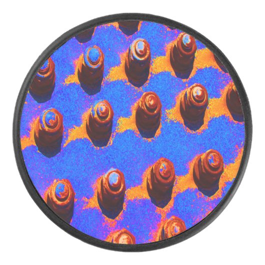 Oude bouten hockey puck (Voorkant)