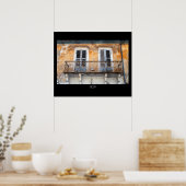 Oude bouwbalkons, Limassol, poster Cyprus (Keuken)