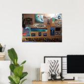 oude bouwplaats poster (Thuiskantoor)