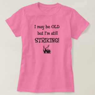 Oude bowler nog steeds opvallend t-shirt