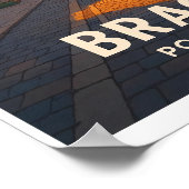 Oude Braga Portugal Reisposter Poster (Hoek)