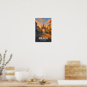 Oude Braga Portugal Reisposter Poster (Keuken)