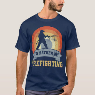 Oude brandbestrijdingscitaat meisje t-shirt